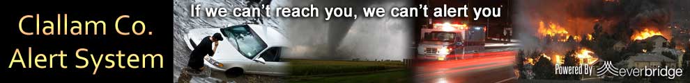 Sign Up to the Clallam County Alert System