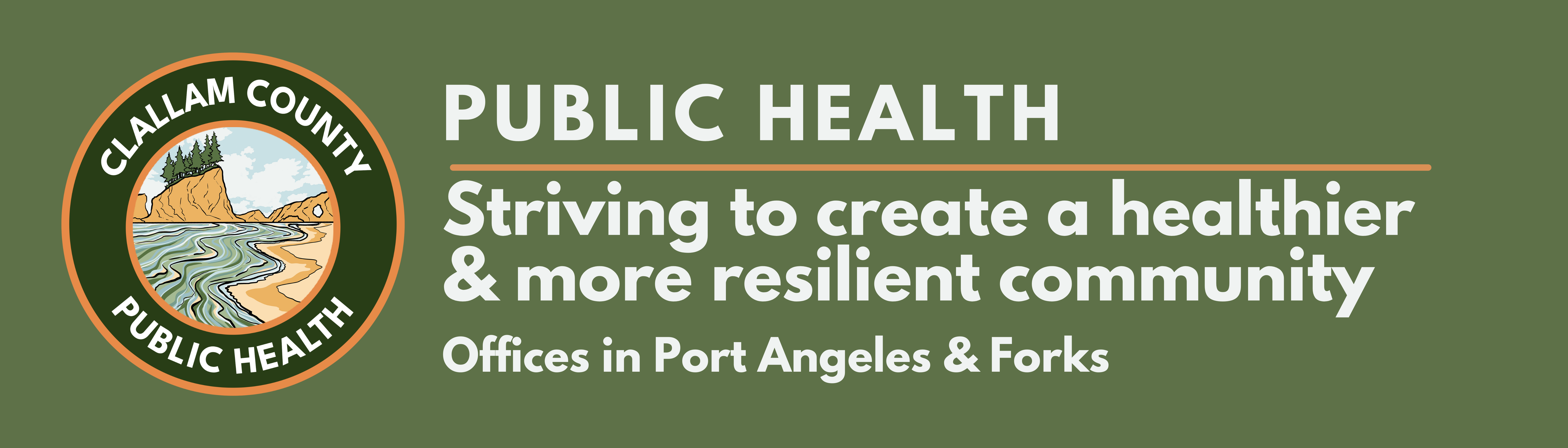 Clallam County Public Health Website Header