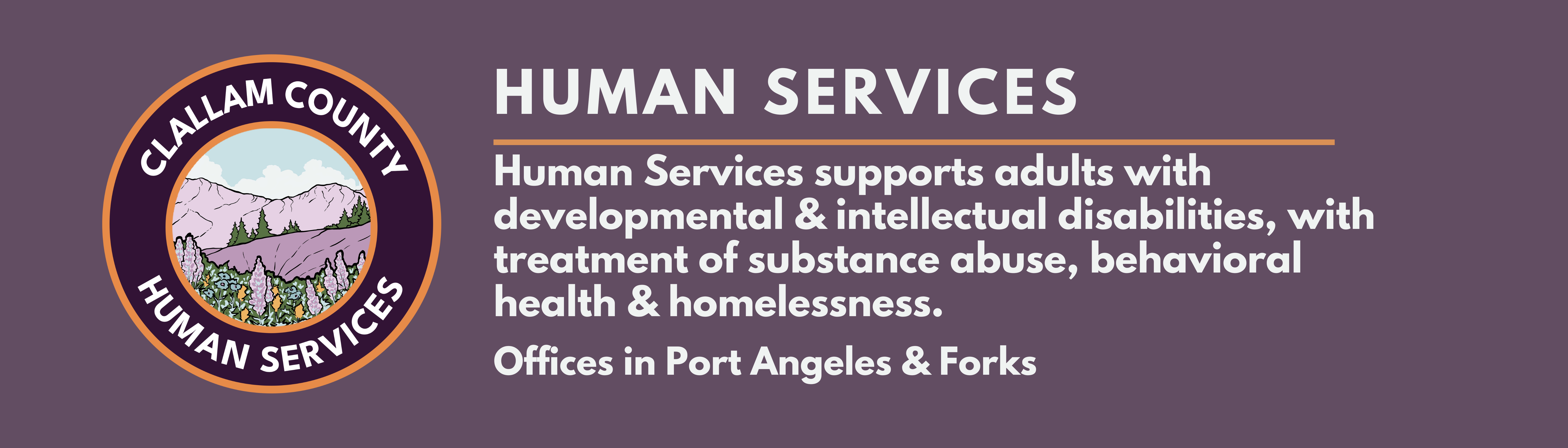 Clallam County Human Services Website Header