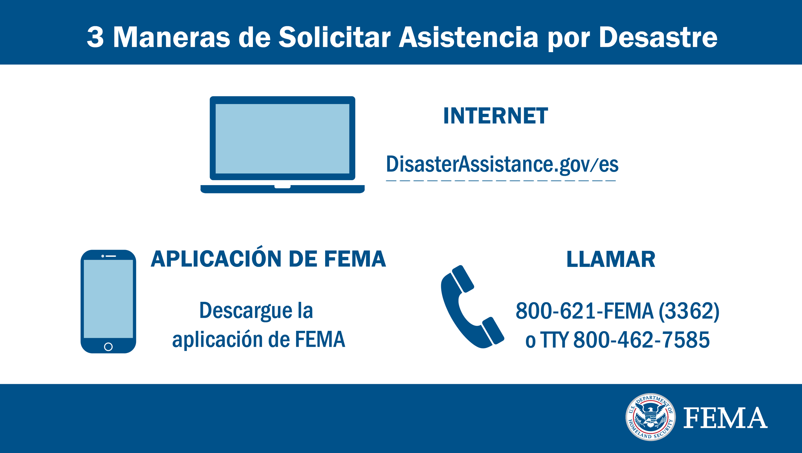 3 Maneras de Solicitar Asistencia por Disastre
