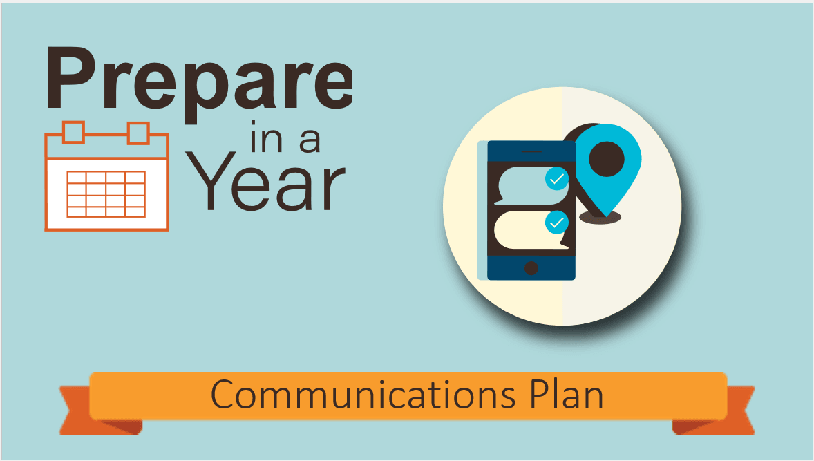Prepare in a Year - Communications Plan