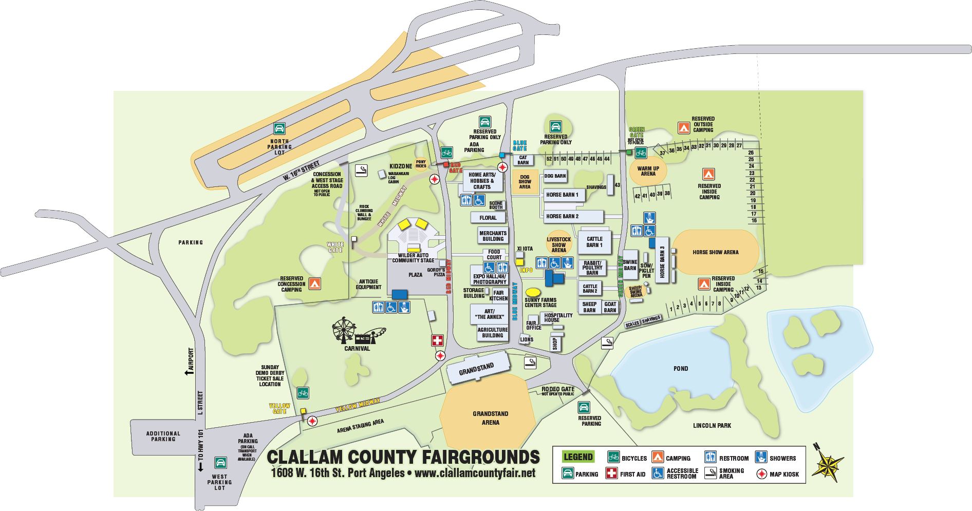 Clallam Fair Map