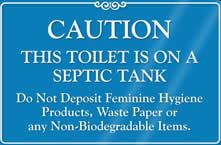 Caution Septic Sign